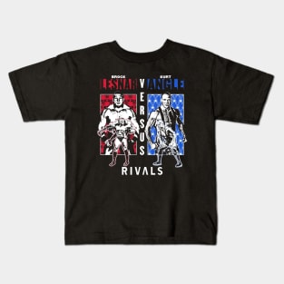 Brock Lesnar Vs Kurt Angle Rivals Kids T-Shirt